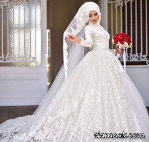 لباس عروس محجبه ، لباس عروس اسلامی