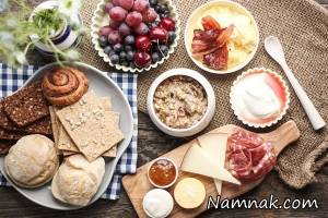 چیدمان میز صبحانه ، میز صبحانه