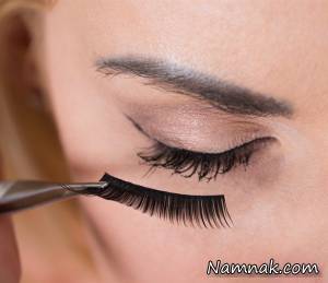 گذاشتن مژه مصنوعی