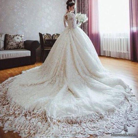 لباس عروس دنباله دار