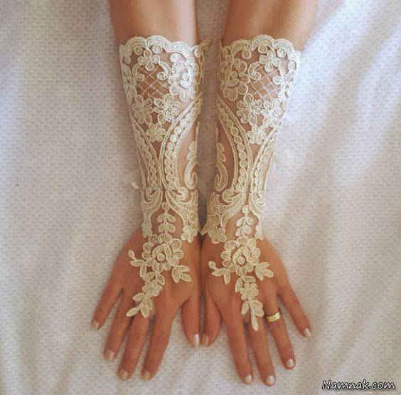 دستکش بلند عروس