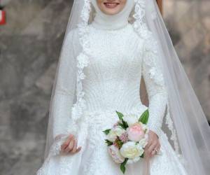 لباس عروس محجبه ، لباس عروس با حجاب