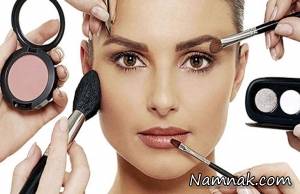 مضرات آرایش ، تاثیر آرایش بر پوست
