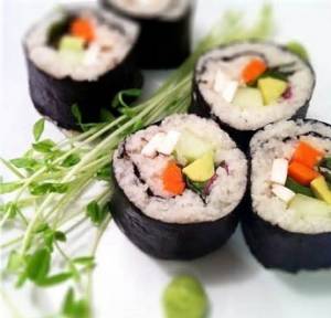 سوشی سبزیجات ، طرز تهیه سوشی ژاپنی