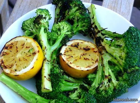 طرز تهیه کلم بروکلی کبابی کلم بروکلی کبابی