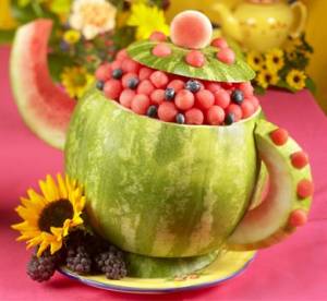 هندوانه شب یلدا ، هندوانه شب یلدا تزیین