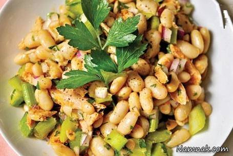 خوراک لوبیا خوراک کرفس