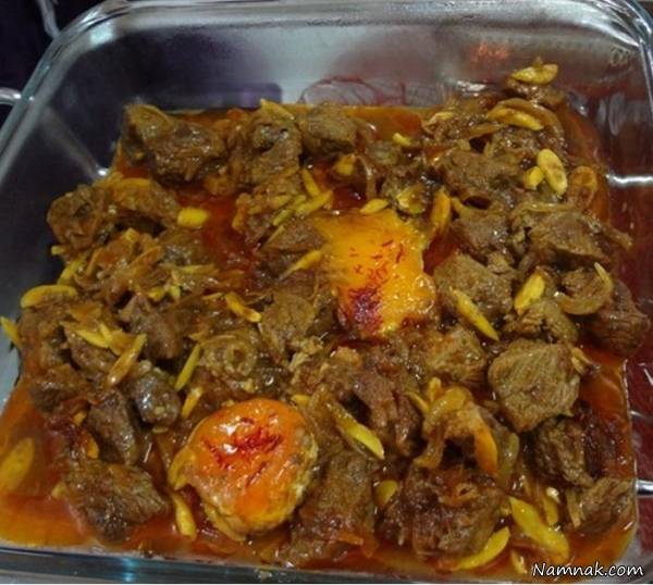طرز تهیه خورش خلال بادام خورش خلال بادام