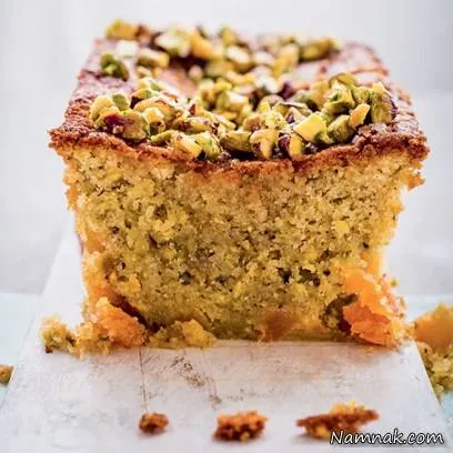 کیک پسته با طعم پرتقال و انجیر طرز تهیه کیک پسته با طعم پرتقال و انجیر