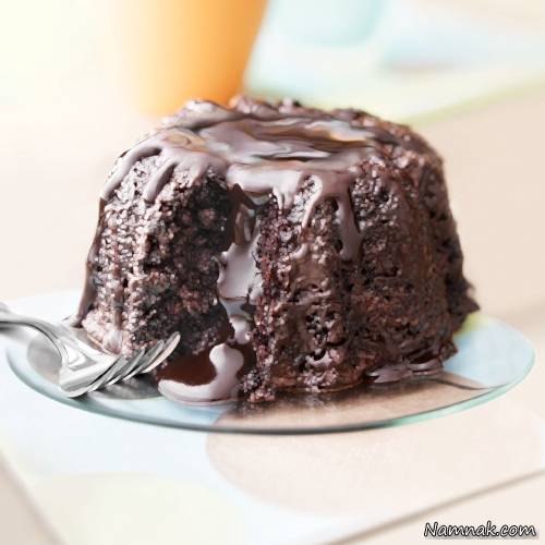 کیک شکلاتی گرم