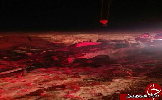 جان باختن در تصادف محور قزوین واژگونی خودرو
