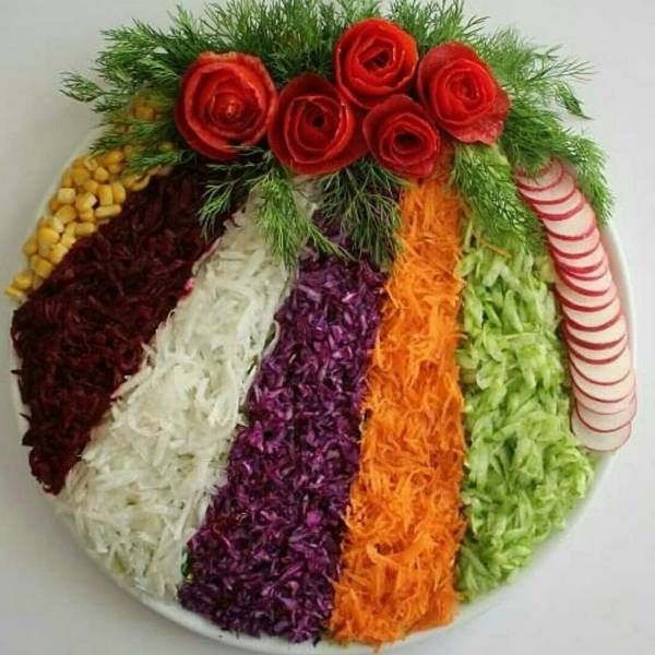 سالاد فصل طرز تهیه سالاد فصل