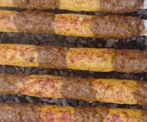 کباب کوبیده دو رنگ