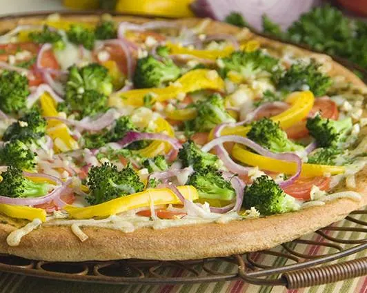 طرز تهیه پیتزا سبزیجات پیتزا سبزیجات