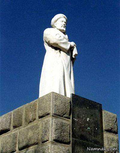 نمای ازمجسمه ی ابوعلی سینا مجسمه ی ابوعلی سینا