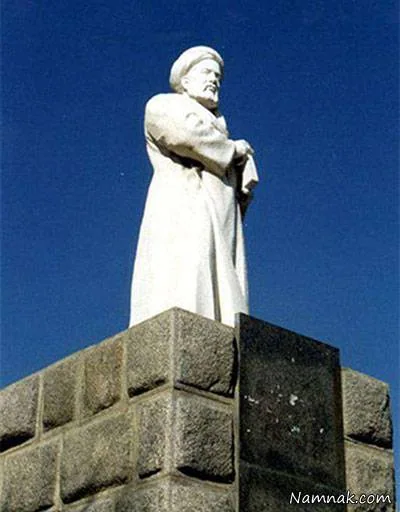 نمای ازمجسمه ی ابوعلی سینا مجسمه ی ابوعلی سینا