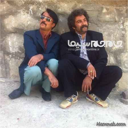 محسن تنابنده و احمد مهرانفر در فیلم ایران برگر