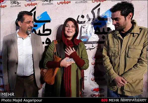 طناز طباطبایی در فیلم ساکن طبقه وسط بازیگران مشهور در اکران فیلم شهاب حسینی شهاب حسینی و طناز طباطبایی در اکران فیلم ساکن طبقه وسط