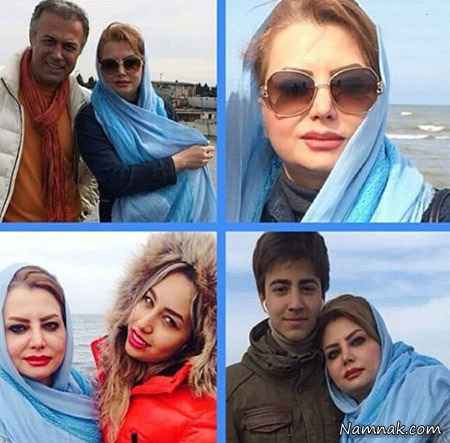 بازیگران معروف ایرانی زن حدیث فولادوند و همسرش افسانه پاکرو جدید آرش مجیدی و دخترش