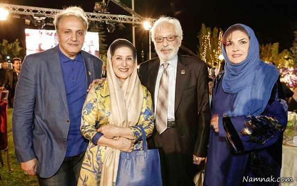 جمشید مشایخی ، فاطمه معتمدآریا ، علی معلم و همسرش