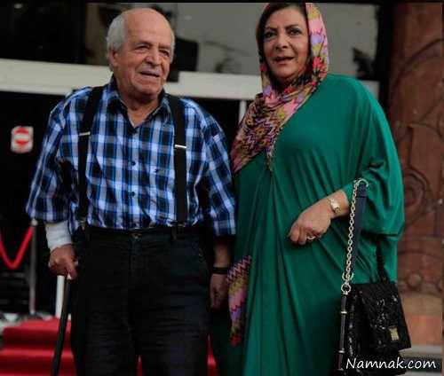 محسن قاضی مرادی و همسرش