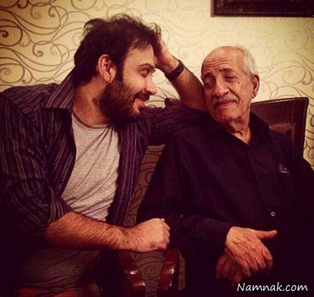 محسن چاووشی و پدرش در منزلش محسن چاووشی و پدرش
