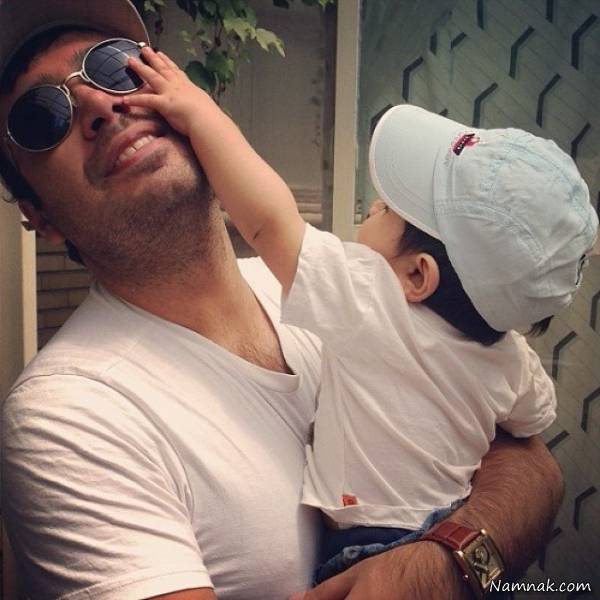 تیپ سفید محسن چاوشی و پسرش محسن چاوشی و پسرش