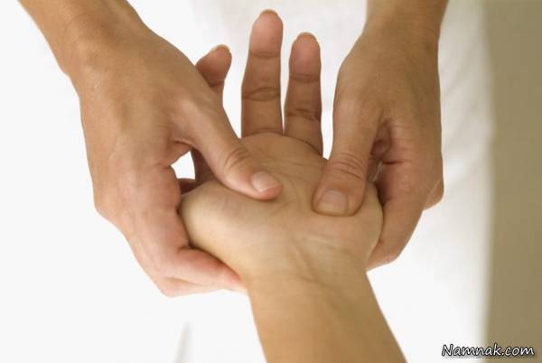 طب فشاری سردرد نقاط حساس دست