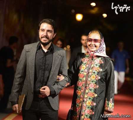 کتایون خانم ریاحی و پسرش پوریا ، همسر رامبد جوان ، بازیگران در جشن سینما
