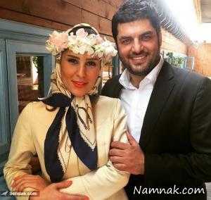 سام درخشانی و همسرش ، همسر سام درخشانی