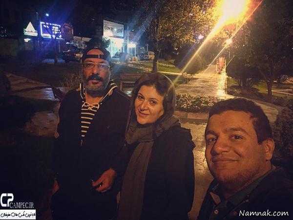 امیر جعفری و همسرش امیر جعفری و همسرش