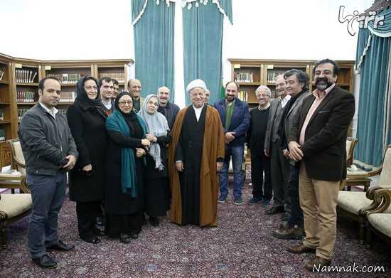  عکس از دیدار جمعی از هنرمندان با آیت الله هاشمی رفسنجانی ، بازیگران مشهور ایرانی ، عکسهای جدید بازیگران مشهور ایرانی