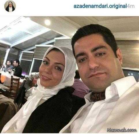 آزاده نامداری و همسرش ، همسر آزاده نامداری ، عکسهای آزاده نامداری