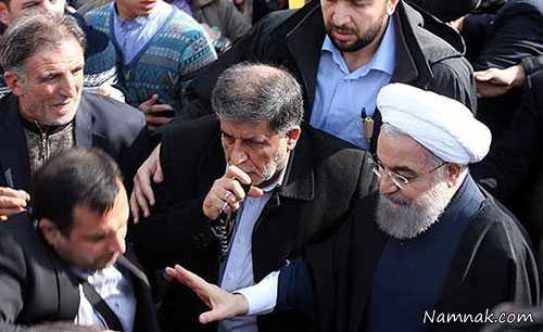 دکتر روحانی در 22 بهمن ، حاتمی کیا ، محافظ شخصی روحانی