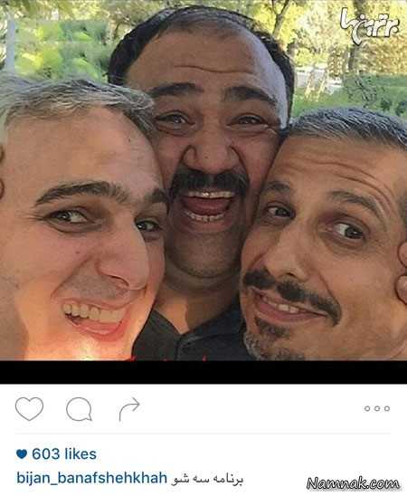 مهران غفوریان ، جواد رضویان و بیژن بنفشه خواه ، بازیگران در شبکه های اجتماعی ، بازیگران مشهور ایرانی