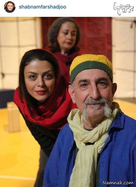 فرهاد آئیش و شبنم فرشادجو ، بازیگران مشهور ایرانی ، عکس
