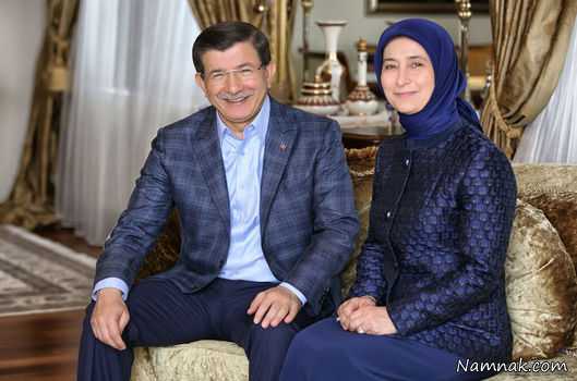  نخست وزیر ترکیه و همسرش ، همسر داوود اوغلو ، همسر نخست وزیر ترکیه