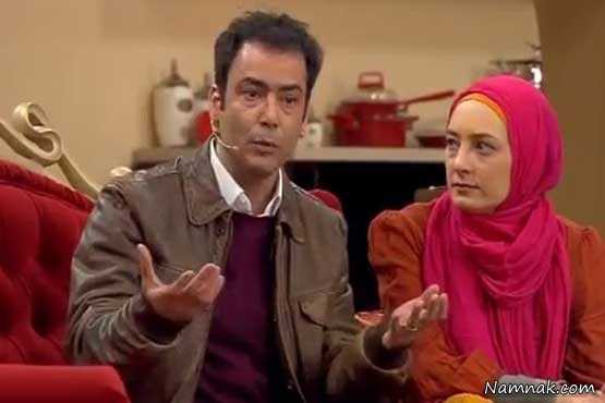 نیما فلاح و همسرش در برنامه دورهمی ، دورهمی ، نیما فلاح