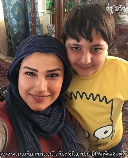 لادن مستوفی در کنار محمدرضا شیرخانلو لادن مستوفی در کنار محمدرضا شیرخانلو