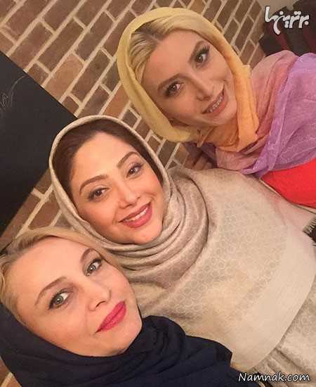 مریم کاویانی در کنار مریم سلطانی و فریبا نادری مریم کاویانی در کنار مریم سلطانی و فریبا نادری ، محمدرضا گلزار ، بازیگران مشهور ایرانی
