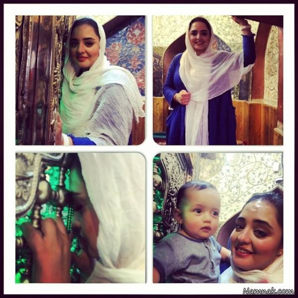نرگس محمدی و برادرزاده اش ، عکس خانوادگی بازیگران ایرانی جدید ، شبنم قلیخانی و همسرش