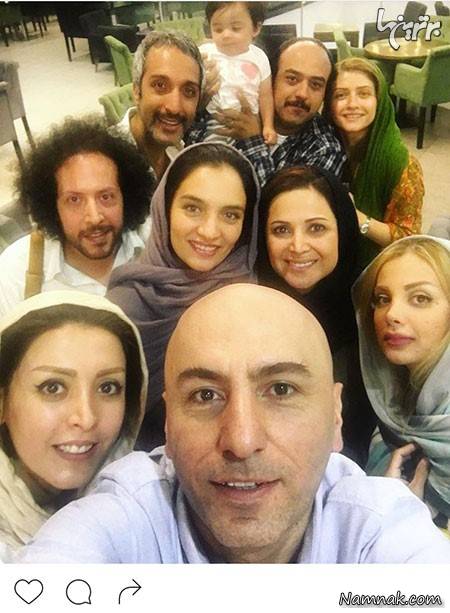 سلفی دوستان در مراسم رونمایی از کتاب جدید بزرگمهر حسینپور سلفی دوستان ، بازیگران مشهور ایرانی ، عکس بازیگر