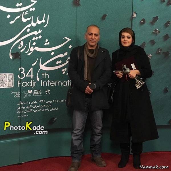 حمیدرضا آذرنگ و همسرش در جشنواره فجر حمیدرضا آذرنگ و همسرش