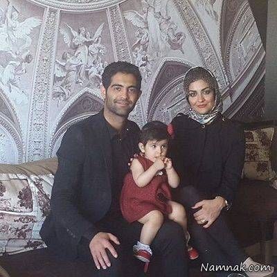 عکس لیلا ایرانی و همسر و دخترش 