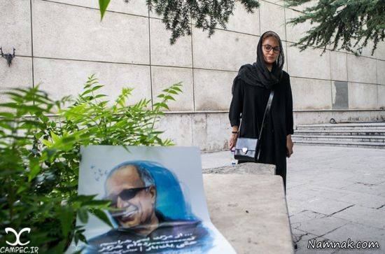 مهناز افشار در مراسم یادبود عباس کیارستمی مهناز افشار