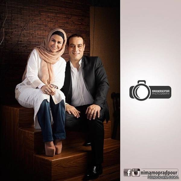 امیریل ارجمند وهمسرش یاسمینا باهر امیریل ارجمند وهمسرش