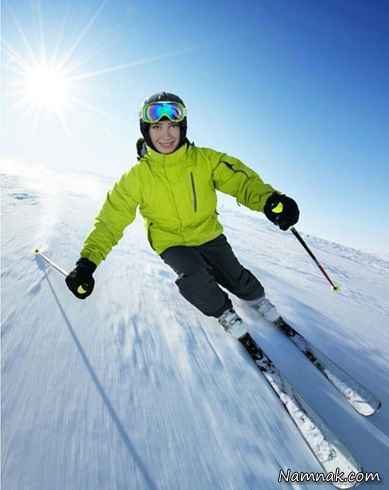 اسکی بازی الناز حبیبی