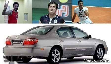 ماشین امیر حسینی ، والیبالیست ، ماشین بازیکنان والیبال ایران ، خودرو بازیکنان والیبال ایران