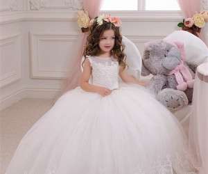 لباس عروس بچه گانه ، لباس عروس دخترانه
