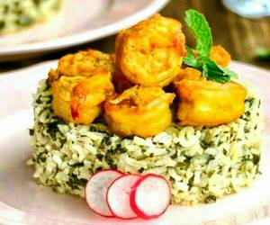 شوید پلو با میگو ، طرز تهیه شوید پلو با میگو